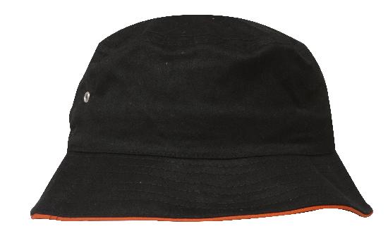 Headwear Brushed Sports Twill Bucket Hat-4223