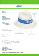 Headwear Madrid Style String Straw - 4264