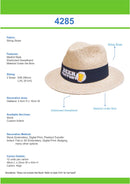 Headwear Madrid Style String Straw - 4285