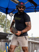 Bisley - Cotton Outline Logo Tee -BKT084