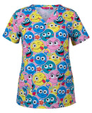 Jb's Wear - Ladies Scrub Top Printed - 4STP1