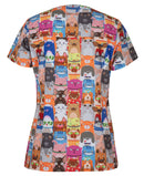 Jb's Wear - Ladies Scrub Top Printed - 4STP1