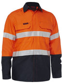 Bisley - Apex 185 Taped Hi Vis FR Ripstop Vented Shirt - BS8438T