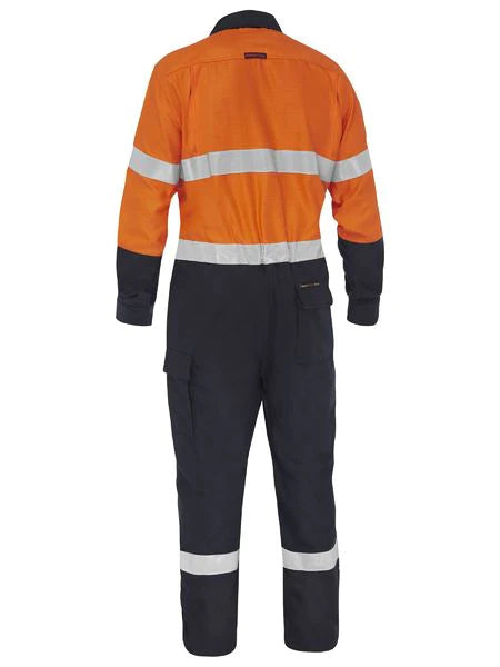 Bisley - Apex 185/240 Taped Hi Vis FR Ripstop Vented Coverall - BC8477T