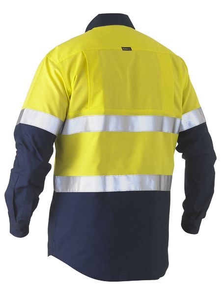 Bisley - Taped Two Tone Hi Vis Recycled Drill Shirt - BS6996T