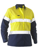 Bisley - Recycled Women's Taped Two Tone Hi Vis Recycled Drill Shirt - BL6996T