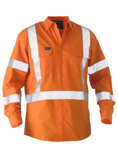 Bisley - X Taped Hi Vis Recycled Drill Shirt - BS6266XT