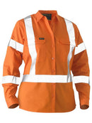Bisley - Women's X Taped Hi Vis Recycled Drill Shirt - BL6266XT