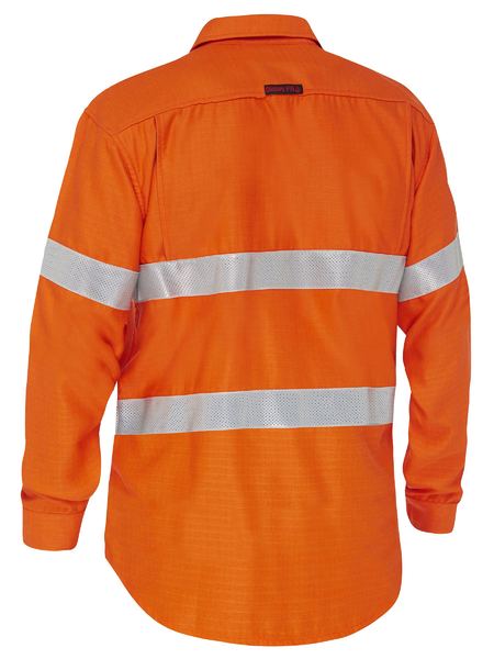 Bisley - Apex 160 Taped Hi Vis FR Ripstop Vented Shirt - BS8339T