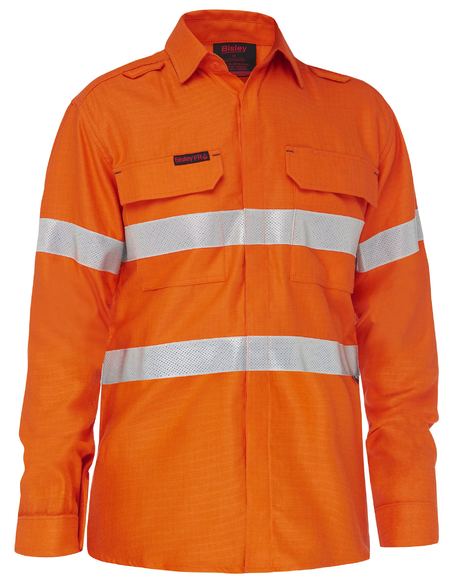 Bisley - Apex 160 Taped Hi Vis FR Ripstop Vented Shirt - BS8339T