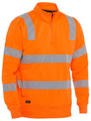 Bisley - Taped Hi Vis 1/4 Zip Pullover - BK6814T