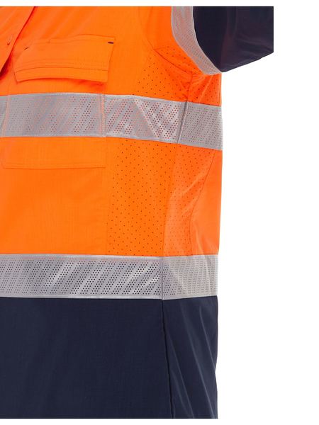 Bisley - Women's X Airflow™ Hi Vis Taped Stretch Ripstop Shirt - BL6491T