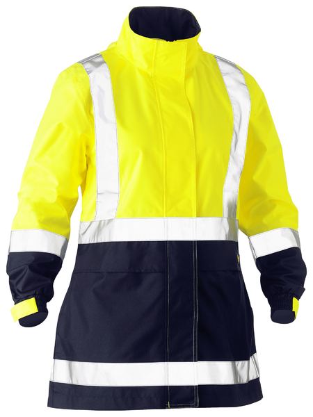 Bisley - Women's Taped Hi Vis Recycled Rain Shell Jacket - BJL6766T