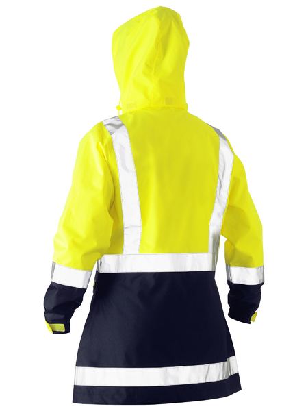 Bisley - Women's Taped Hi Vis Recycled Rain Shell Jacket - BJL6766T