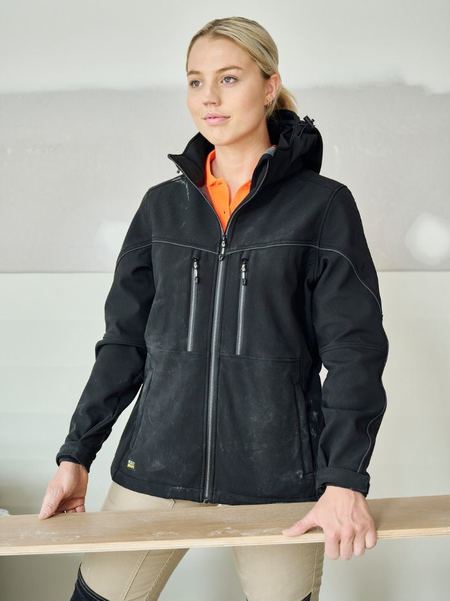 Bisley - Women's Flx & Move™ Hooded Soft Shell Jacket -BJL6570