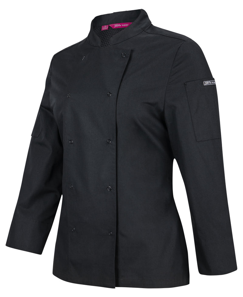 JB's Wear - Ladies L/S Snap Button Chefs Jacket - 5CJL1