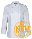 JB's Wear - Ladies L/S Snap Button Chef Jacket - 5CJL1