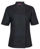 JB's Wear - Ladies S/S Snap Button Chef Jacket - 5CJS1
