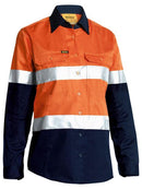 Bisley Women's Taped Hi Vis Cool Lightweight Drill Shirt -BL6696T