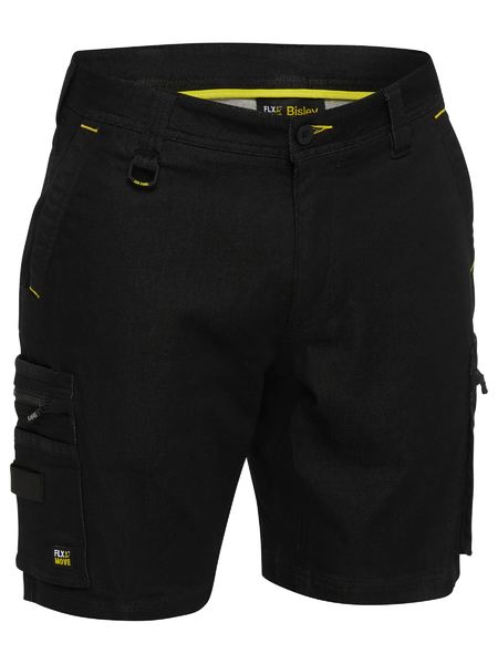 Bisley - Flx & Move™ Stretch Denim Zip Cargo Shorts - BSHC1335