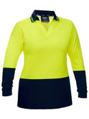 Bisley - Women's Hi Vis V-neck Polo - BKL6234