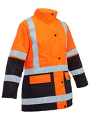 Bisley-Women's Taped Hi Vis 5 in 1 Rain Jacket-BKL6975