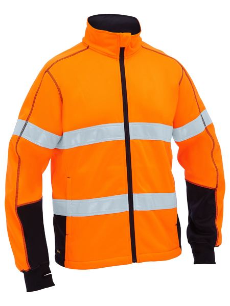 Bisley - Men's Taped Hi Vis Zip Front Fleece - BK6611T