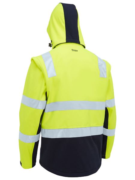 Bisley - Taped Two Tone Hi Vis 3 in 1 Soft Shell Jacket - BJ6078T