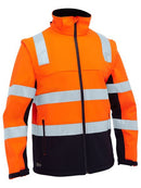 Bisley - Taped Two Tone Hi Vis 3 in 1 Soft Shell Jacket - BJ6078T