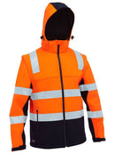 Bisley - Taped Two Tone Hi Vis 3 in 1 Soft Shell Jacket - BJ6078T