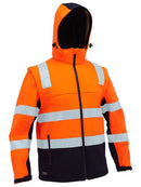 Bisley - Taped Two Tone Hi Vis 3 in 1 Soft Shell Jacket - BJ6078T