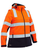 Bisley-Women's Taped Two Tone Hi Vis 3-in-1 Soft Shell Jacket-BJL6078T