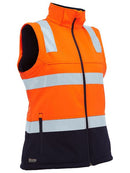 Bisley-Women's Taped Two Tone Hi Vis 3-in-1 Soft Shell Jacket-BJL6078T