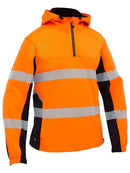 Bisley-Flx & Move™ Hi Vis Taped Liquid Repellent Fleece Hoodie - BK6571T
