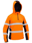 Bisley-Flx & Move™ Hi Vis Taped Liquid Repellent Fleece Hoodie - BK6571T