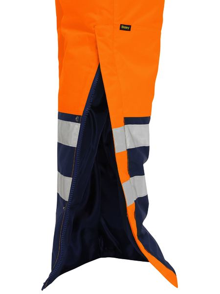 Bisley - Taped Hi Vis Freezer Bib & Brace Coverall - BAB6452T