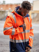 Bisley - Taped Two Tone Hi Vis 3 in 1 Soft Shell Jacket - BJ6078T