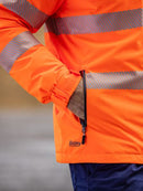 Bisley - Taped Hi Vis Heated Jacket With Hood - BJ6842T
