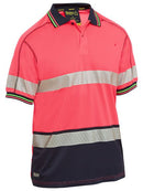 Bisley Taped Hi Vis Polyester Mesh Polo-BK1219T