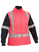 Bisley-Women's Taped Hi Vis 5 in 1 Rain Jacket-BKL6975