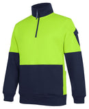 Jb's Wear - 350 Hi Vis 1/2 Zip Trade Fleece - 6CHVF
