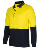 JB's Wear - Hi Vis L/S Cotton Polo - 6CPHL