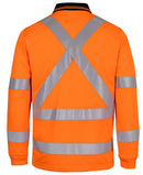 Jb's Wear - Hi Vis L/S NSW/QLD Rail Biomotion X-Back Polo - 6DAQL