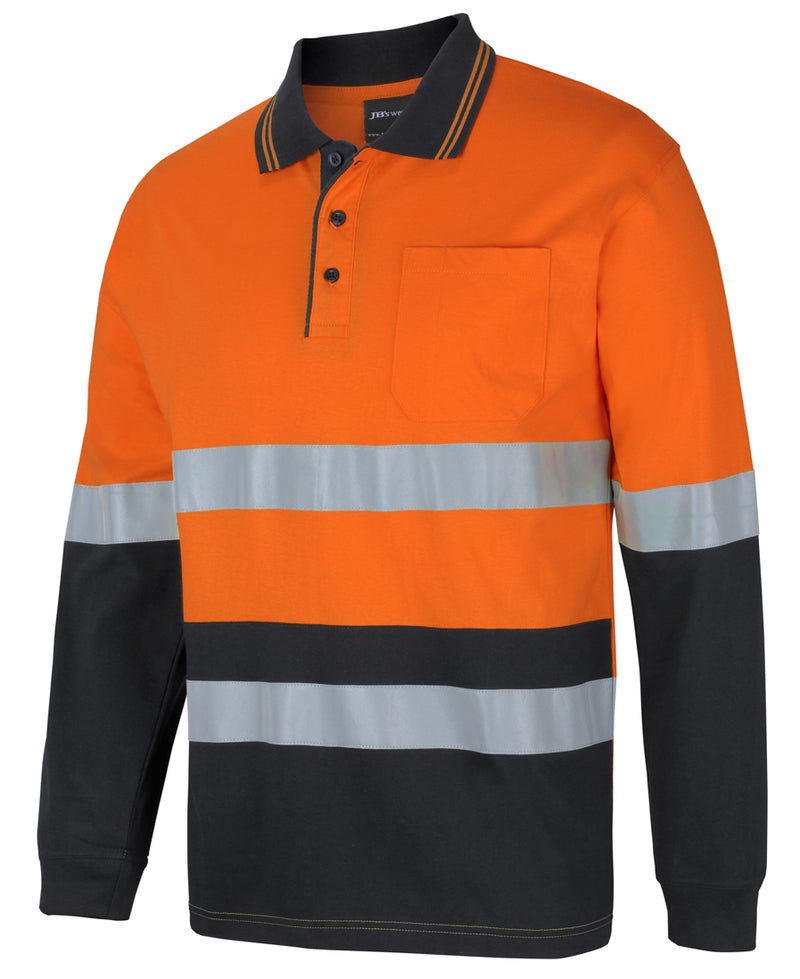 JB,s Wear-Hi Vis L/S Cotton Polo - 6DCPL