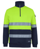 Jb's Wear - 350G Hi Vis (D+N) 1/2 Zip Trade Fleece - 6DNVF