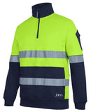 Jb's Wear - 350G Hi Vis (D+N) 1/2 Zip Trade Fleece - 6DNVF