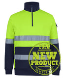 Jb's Wear - 350G Hi Vis (D+N) 1/2 Zip Trade Fleece - 6DNVF