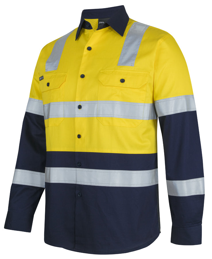 Jb's Wear - Hi Vis (D+N) L/S 150G Level 3 Work Shirt - 6DNW3