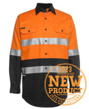 Jb'S Wear Hi Vis L/S (D+N) 150G Work Shirt 6DNWL-A