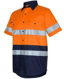 Jb's Wear - Hi Vis (D+N) S/S 150G Work Shirt - 6DNWS